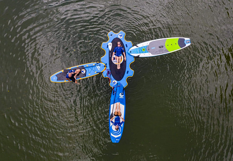 "САПДОК" - надувная стыковочная платформа (станция, причал, пирс, док) для SUP (доска для гребли стоя веслом)