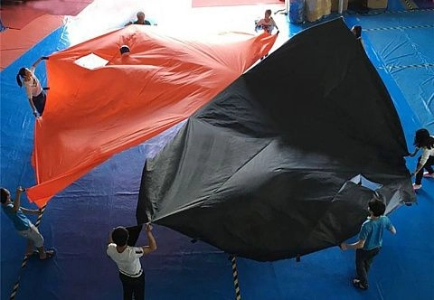 Надувная детская игра-купол «Парашют»