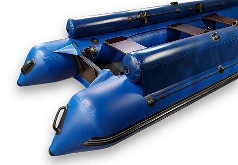 "УРАН-460Ф" - надувная моторная лодка Кабот с фальшбортом ПВХ с транцем под мотор, с надувным дном НДВД