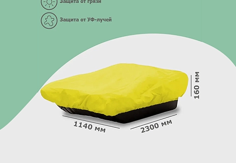 Защитный тент (чехол) на сани волокуши