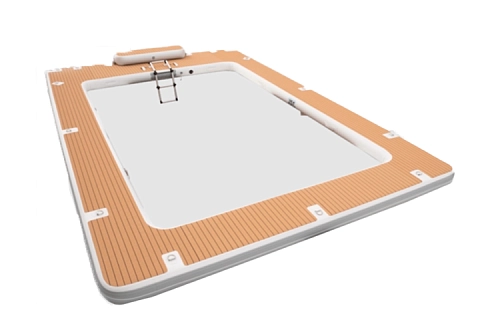 Надувной морской плавающий бассейн из AirDeck Drop Stitch с EVA покрытием