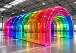 Фотография Надувной цветной рекламный тоннель герметичный для рекламы, проектов и мероприятий из пленка ТПУ 0,7 мм ТаймТриал