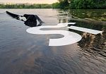 Фотография Надувная доска SUP BOARD (сапборд) NINJA 11" (335*82*15 см) с веслом из AIRDECK (DWF) ТаймТриал