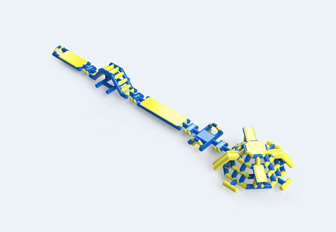 Надувной развлекательный аквапарк «Пирамида приключений»