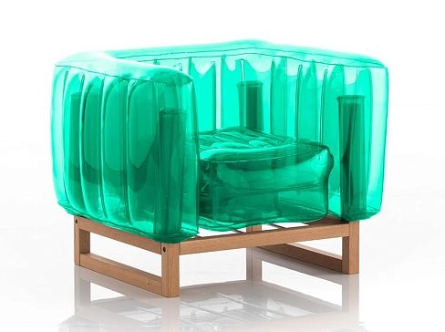 Надувное прозрачное кресло