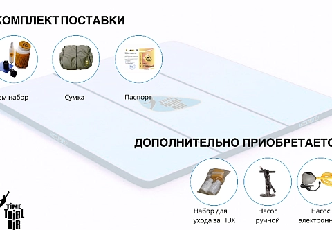 Надувной мат для зоны приземления