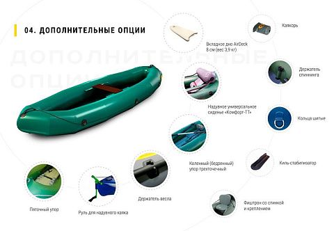 "EXPEDBOATS АРГОН-335" - надувной пак-каяк из ТПУ или ПВХ для экспедиций "EXPEDBOATS АРГОН-335" - надувной пак-каяк из ТПУ или ПВХ для экспедиций