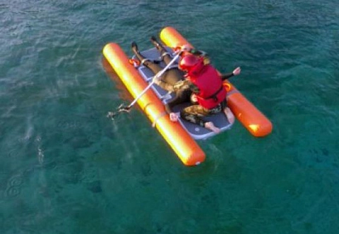 Надувные спасательные носилки для МЧС из AirDeck Drop Stitch для спасения на воде, льду