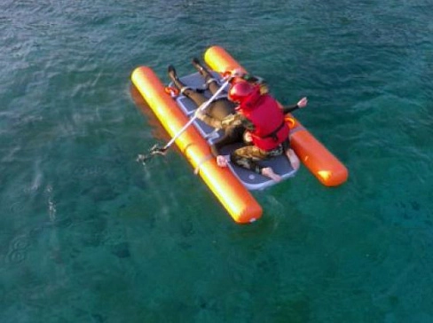 Надувные спасательные носилки для МЧС из AirDeck Drop Stitch для спасения на воде, льду