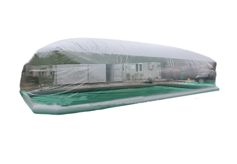 Надувной прозрачный, защитный  купол для бассейна