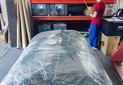 &quot;ПКП ТТ-180&quot; - надувная пневмокаркасная палатка 6 м на 30 м