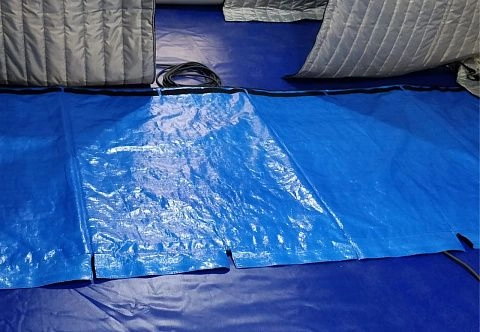 Утеплитель для пола в пневмокаркасную палатку