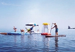 Фотография Надувная беседка для отдыха на воде - Комбо из AIRDECK (DWF, DROP STITCH) ТаймТриал