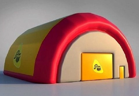 Пневмокаркасное мобильное зернохранилище