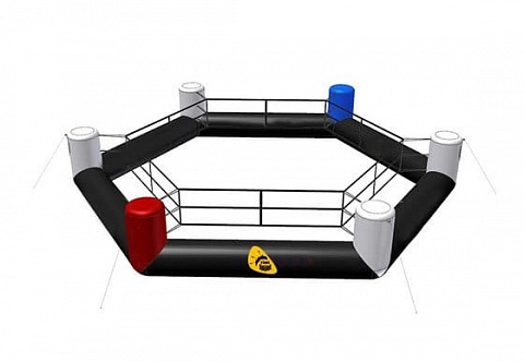 Надувной мобильный шестиугольный боксерский ринг MMA, для бокса, кикбоксинга