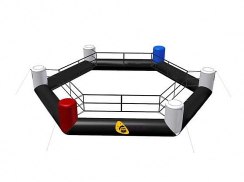 Надувной мобильный шестиугольный боксерский ринг MMA, для бокса, кикбоксинга
