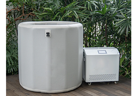 Прочная, долговечная надувная мобильная ледяная ванна, купель для спортсменов для спорта, фитнеса, льда из AIRDECK DROP STITCH