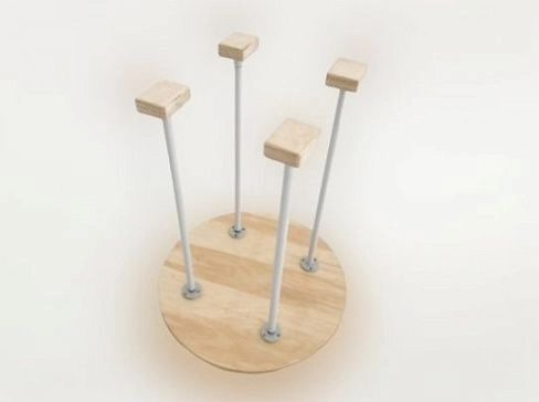 Цирковая трость четырехгранная для стойки и упражнений на руках