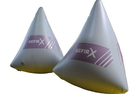 Надувной буй «Тетраэдр» из ПВХ для разметки акватории для соревнований