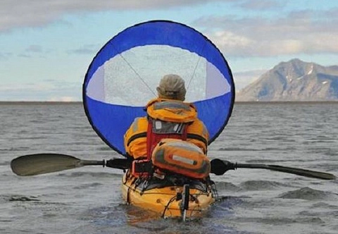 Съемный складной парус для каяка/байдарки