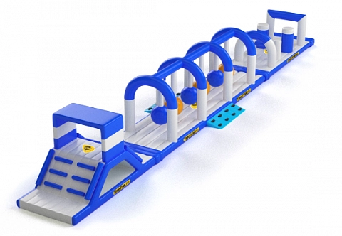 Надувной водный аттракцион «Полоса препятствий Уровень №3»
