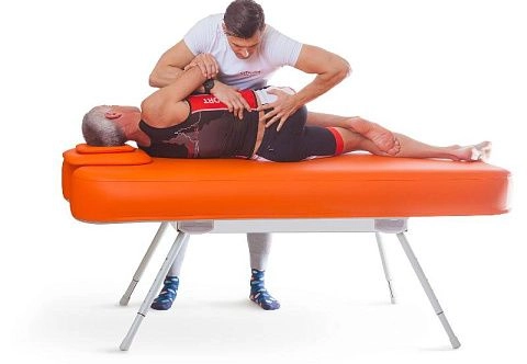 Мобильный массажный стол с надувным матрасом на каркасе