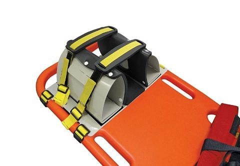 Щит спинальный с устройством для фиксации головы