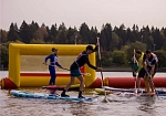 Фотография Надувные мобильные ворота из прочного ПВХ для SUP POLO (сап поло) из ткань ПВХ (PVC) ТаймТриал