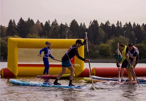 Надувные мобильные ворота из прочного ПВХ для SUP POLO (сап поло)