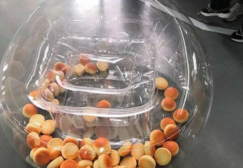 Надувное прозрачное бескаркасное кресло-мешок для отдыха на природе, дома