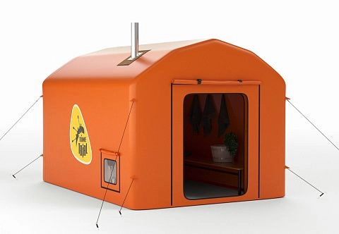 Надувная пневмокаркасная мобильная баня от 2 до 100 чел