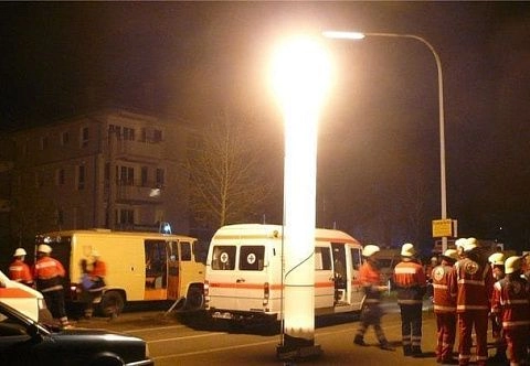 Световая вышка «Надувной фонарь для МЧС» с генератором