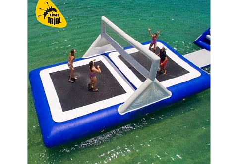 Надувная водная батутная волейбольная площадка