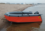 "ГРОМ-335" - моторная лодка ПВХ с ультра-широким кокпитом с надувным дном НДНД из ПВХ ТаймТриал