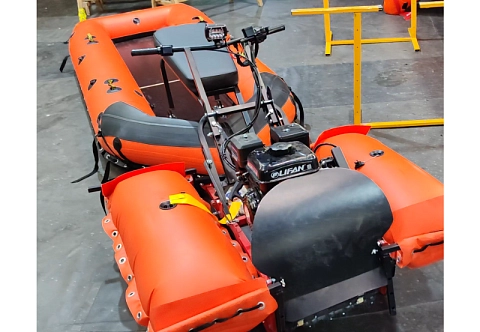 “НеМуму” - надувная страховочная система для мотобуксировщиков и мотособак