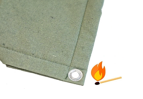 Штора брезентовая с люверсами гаражная