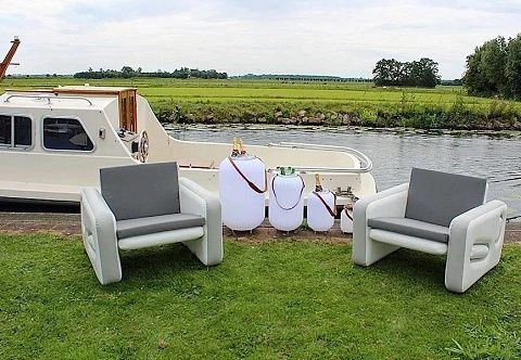 Надувное бескаркасное кресло или диван из AirDeck