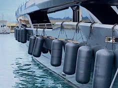 Фотография Надувной (пневматический) швартовый цилиндрический безкамерный кранец из ПВХ для швартовки лодки, катера, яхты из ткань ПВХ ТаймТриал