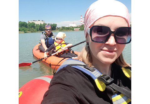 &quot;ПРОСТОР&quot; - двухместная надувная лодка ПВХ для людей с ограниченными возможностями с надувным дном с самоотливом (НДНД) инклюзивная