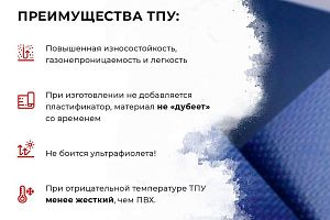 Преимущества ТПУ (TPU) перед ПВХ-материалом