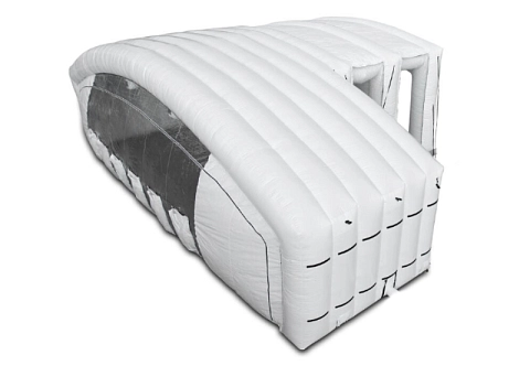 Большая надувная камера-бокс (палатка) ПВХ для покраски и ремонта автомобилей 15х9,2 м