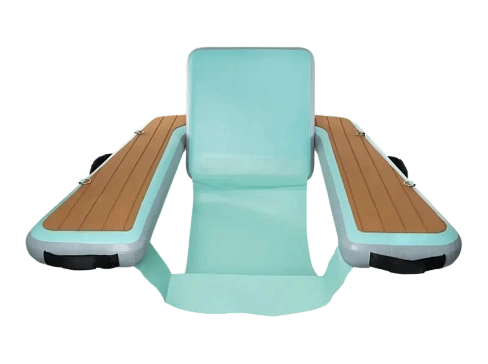 Надувное бескаркасное кресло для отдыха на воде