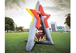 Фотография Надувной постамент "Звезда" - фигура для торжественного оформления из ПВХ (PVC) ТаймТриал