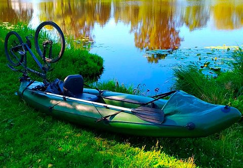 Набор для крепления велосипеда на надувную байдарку, каяк, лодку ПВХ Набор для крепления велосипеда на надувную байдарку, каяк, лодку ПВХ