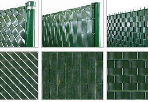 ПВХ лента для декорирования заборов из сетки рабица