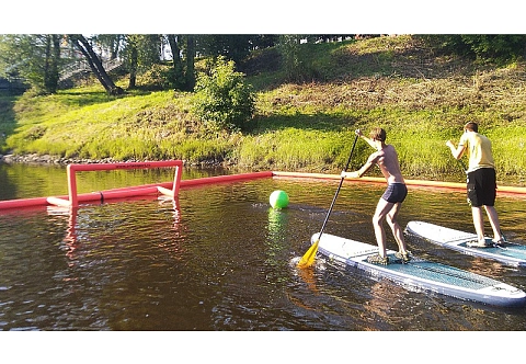 Надувные мобильные ворота из прочного ПВХ для SUP POLO (сап поло)