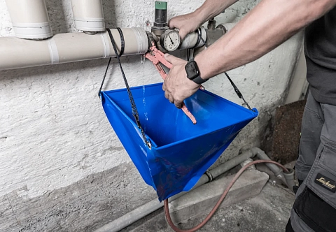 Мягкая складная защитная воронка ПВХ для водопроводных и очистных работ