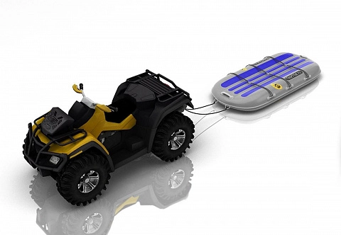 Надувные рыболовные cани для снегохода, квадроцикла, рыбалки, охоты