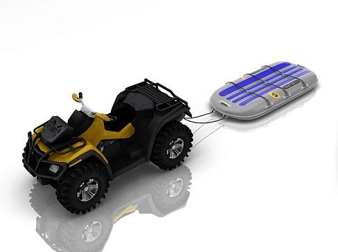 Надувные рыболовные cани для снегохода, квадроцикла, рыбалки, охоты