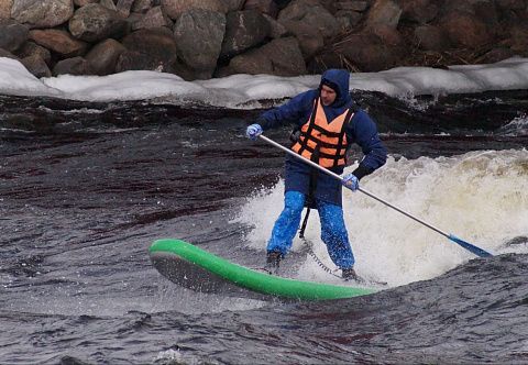 &quot;WW-SUP&quot; - специальная надувная доска SUP (сапборд) с веслом для бурной воды